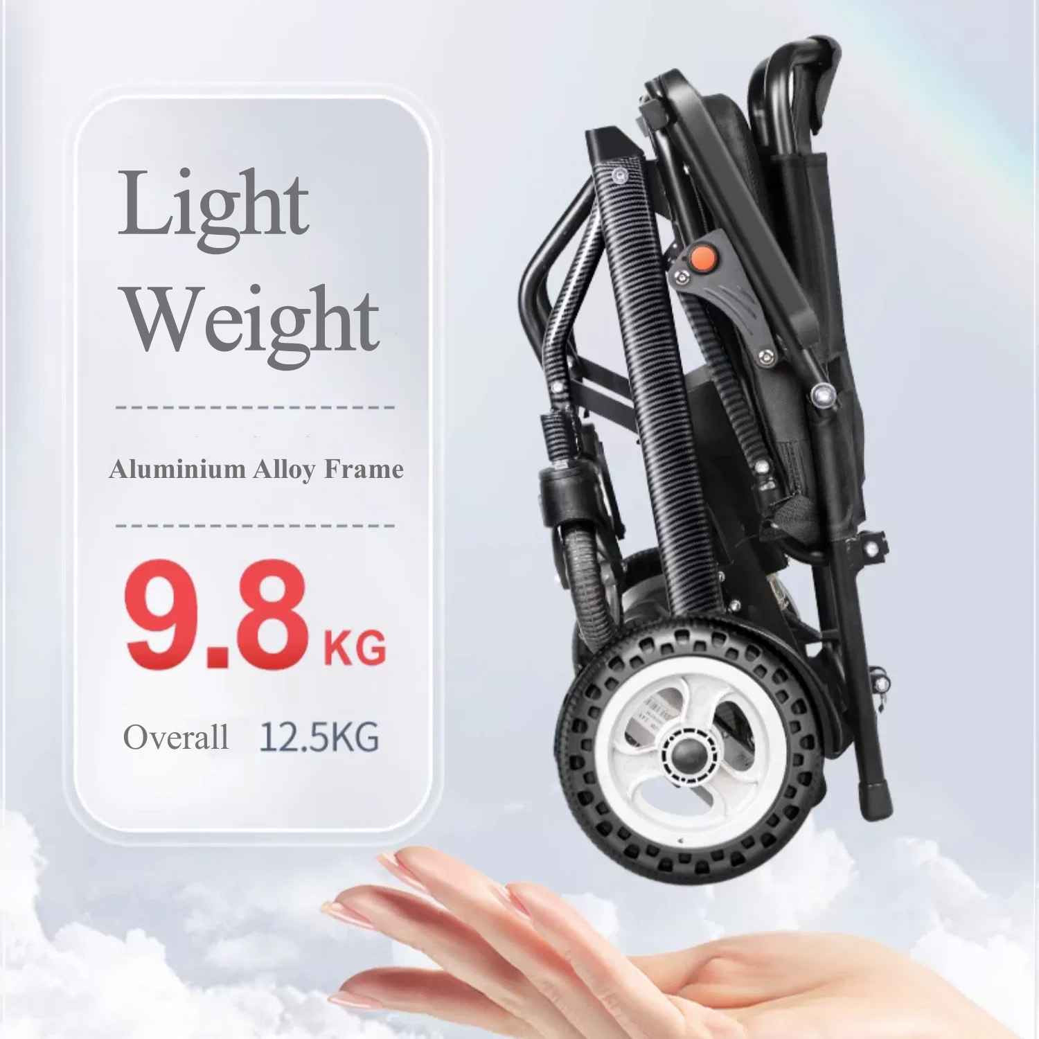 9.8kg Lightweight Foldable Electric Wheelchair - Enace